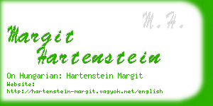 margit hartenstein business card